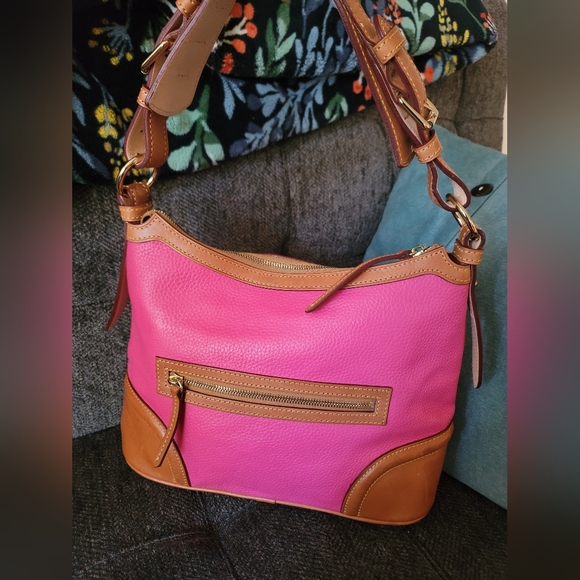 Dooney & Bourke Y2K Pebbled Leather Shoulder Bag - Picture 3 of 16